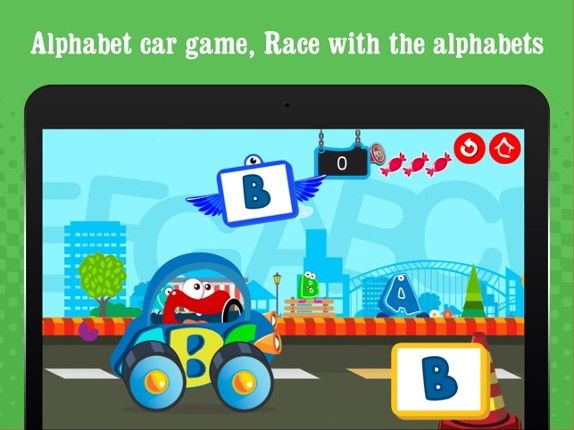 Alphabet car game for kids,for Toddler,Preschooles screenshot