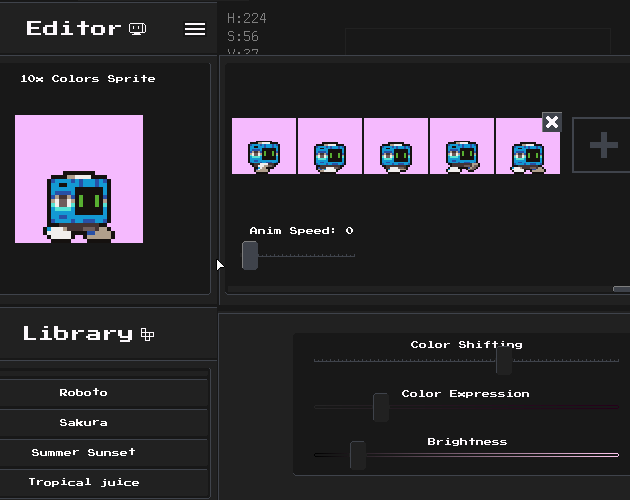 Games like ChameleApp - Sprite Color Studio