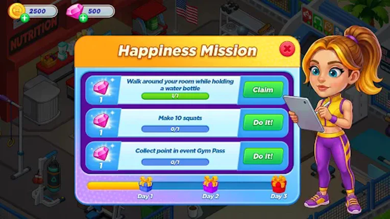 Gym Mania - Gym Workout Game screenshot