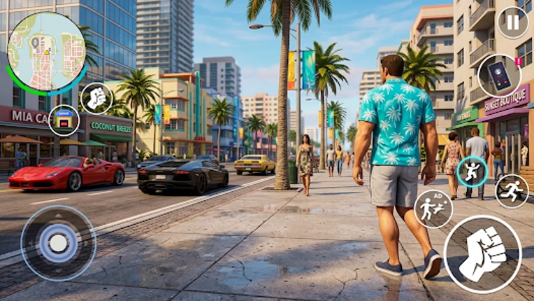 Miami Rope Hero Crime Game Image