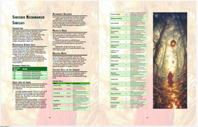 Necromancer’s Grimoire (5e PDF) – 100+ Spells + Subclass | Undead Magic for DnD Image