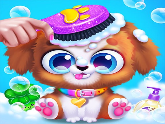 Newborn Puppy & Mommy Dog Pet Salon Doctor Daycare Image