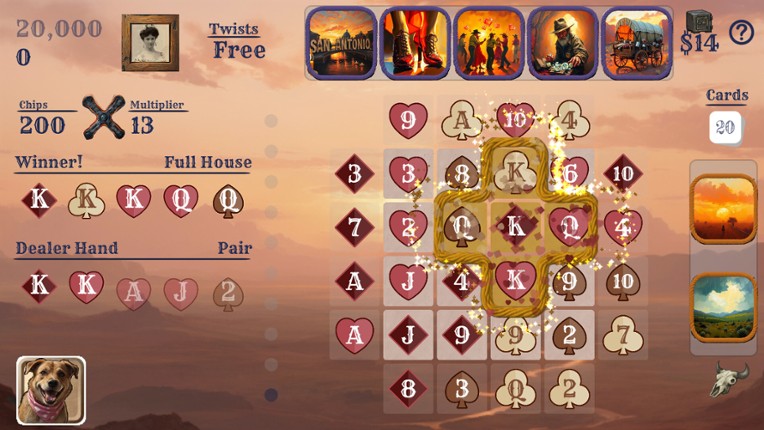 Texas Twist Poker 3 Bandit's Run screenshot