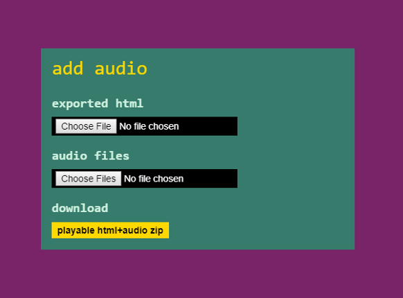 add bitsy audio Game Cover