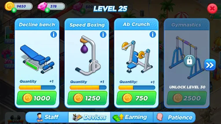 Gym Mania - Gym Workout Game screenshot