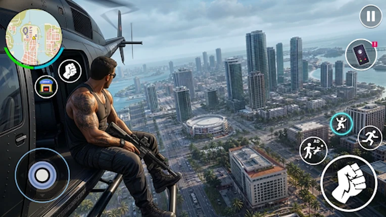 Miami Rope Hero Crime Game Image