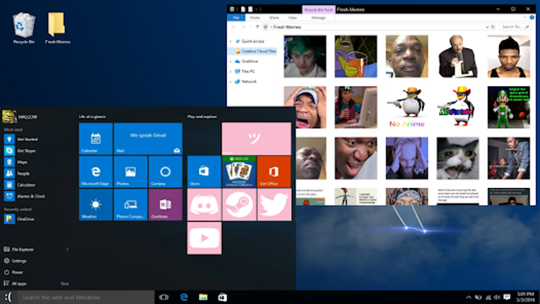 W10 Simulator screenshot
