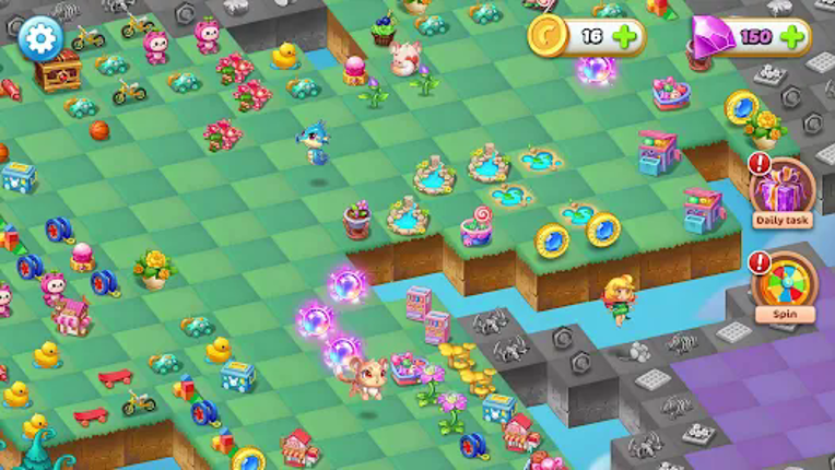 Merge Elves-Merge 3 Puzzles screenshot