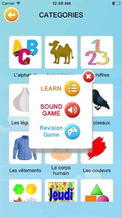 Learn French Flash Cards for kids Picture &amp; Audio Image