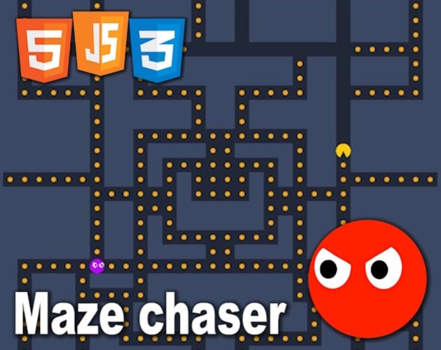 Games like Maze chaser + source code [HTML, CSS, JS]