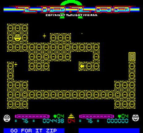 Zip'n Zap (Oric) screenshot