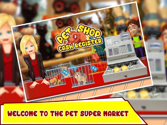 Cute Pets Store Cash Register - Supermarket POS Image