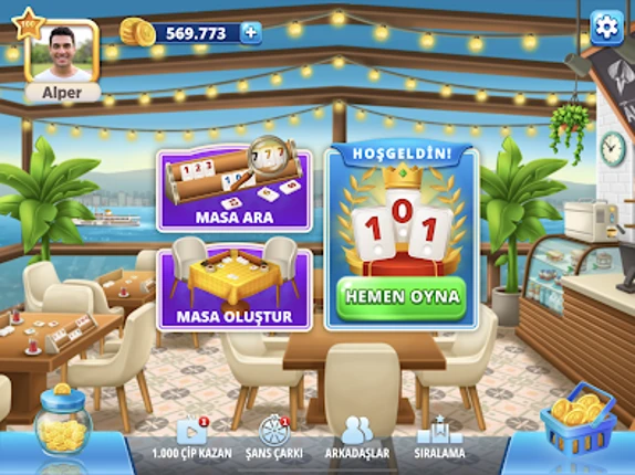 101 Okey Online HD Yüzbir screenshot