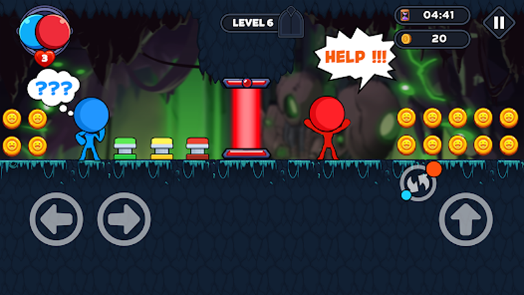 Stick Red Blue: Horror Escape screenshot