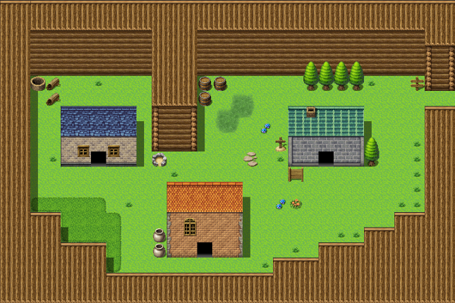 2D RPG Peaceful Town Music Image