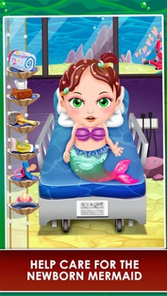 Mermaid Mommy's New Born Baby Doctor - my newborn salon & make-up games for kids 2 screenshot