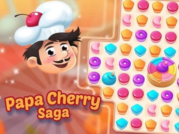 Papa Cherry Blast Saga Game Cover