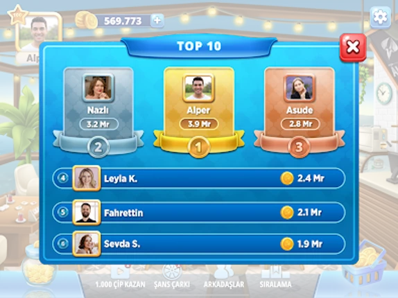 101 Okey Online HD Yüzbir screenshot
