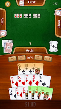 51 HD Kağıt Okey Oyunu Image