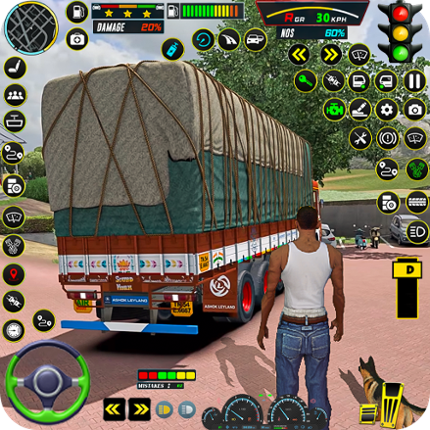 Indian Lorry Truck Driving 3d Image