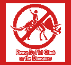 Please Do Not Climb on the Dinosaurs Image