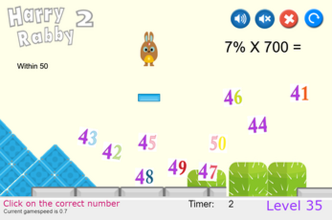 HarryRabby 2 Find Number from Percentage FREE Version screenshot