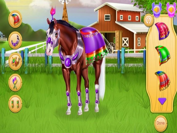 Horse and pony caring game screenshot
