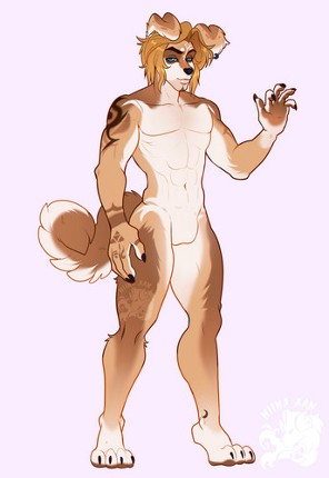 MALE / NON BINARY Full body reference sheet BASE Image