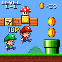 Super Mano Bros - Jungle World Image