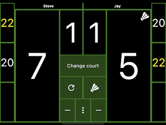 Badminton Scoreboard screenshot