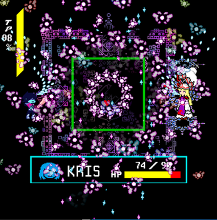 Deltarune Yukari Battle screenshot