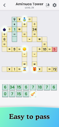 Offline Crossmath: Fun IQ Test screenshot