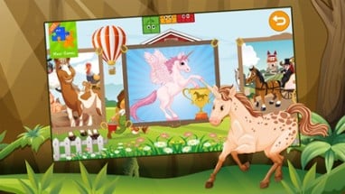 Kids Jigsaw Puzzle Horses - Free Image