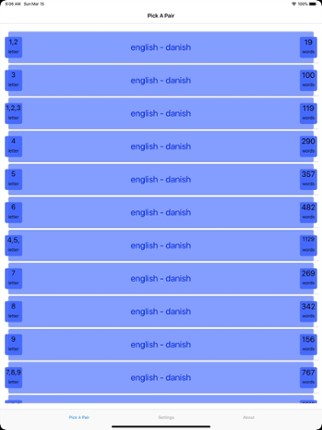 PickAPair Danish - English Image