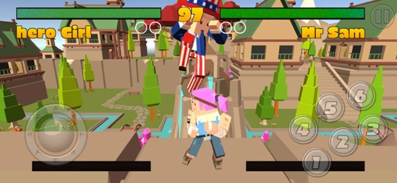 Pixel Fighting 3D screenshot
