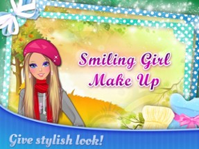 Smiling Girl Autumn Make Up - Beauty salon Image