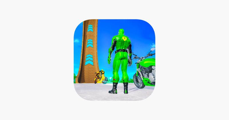 Superhero Bike Stunt Racing 3D Game Cover