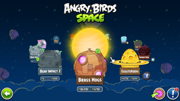 Angry Birds Space (V.2.1.0) screenshot