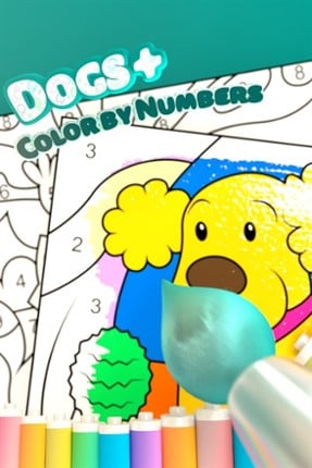 Color by Numbers - Dogs Image