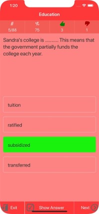 English Vocabulary Practice Image