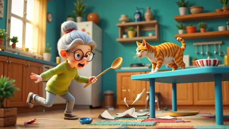 Cat Chaos: Granny House Image