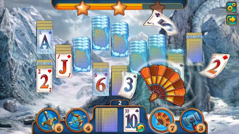 Tri Peaks Offline Solitaire screenshot