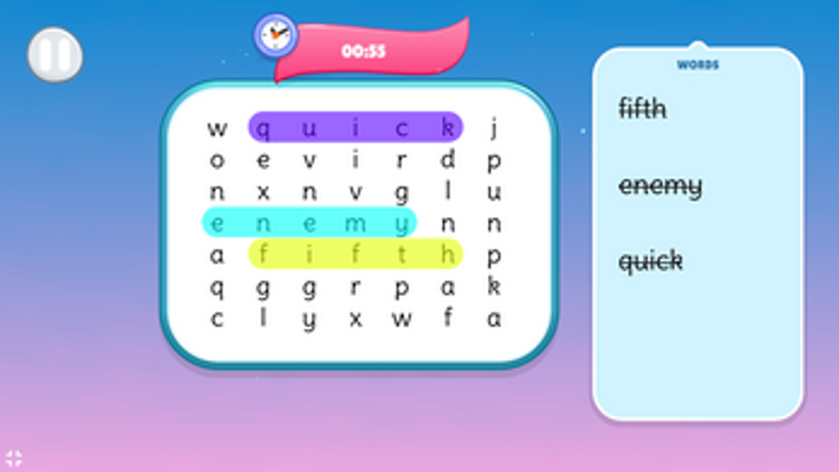 Memo Word Search Image