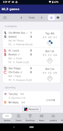 Sports Alerts - MLB edition screenshot