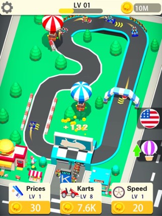 Idle Kart Park screenshot