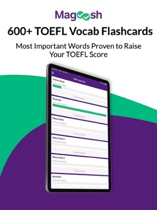 TOEFL Flashcards - Vocabulary screenshot