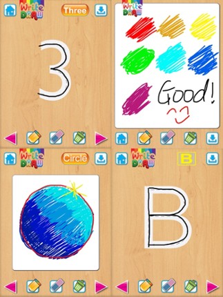 Write Draw Free for iPad - Learning Writing, Drawing, Fill Color &amp; Words screenshot