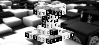 Black &amp; White Mahjong 3D Image