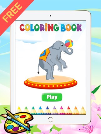 Circus Coloring Book for Kids - Toddlers drawing free games screenshot
