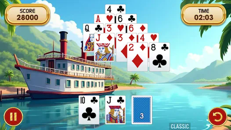Pyramid Solitaire Challenge screenshot